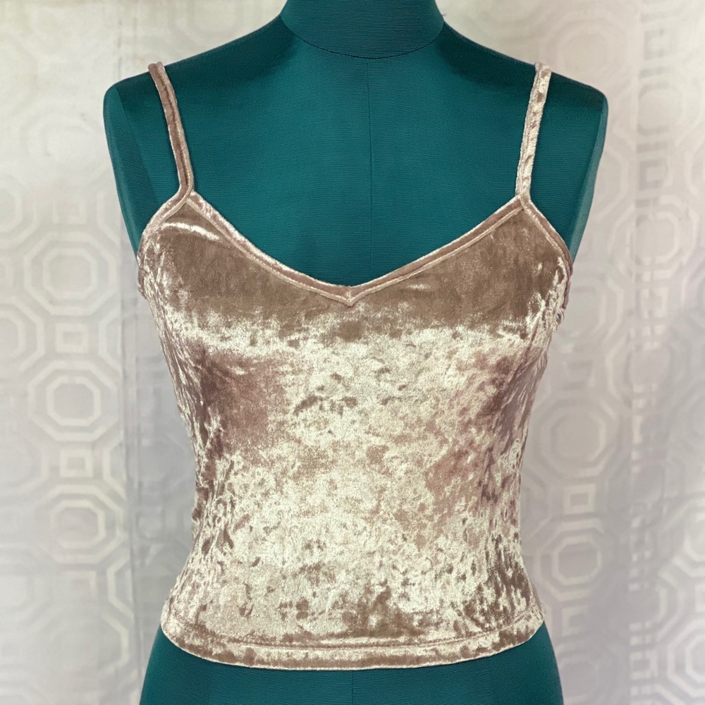 PacSun Velvet Crop Top